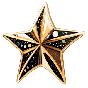 Golden Sparkle Star Png 23 PNG image