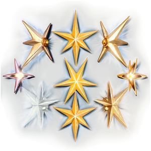 Golden Sparkle Star Png Hna60 PNG image