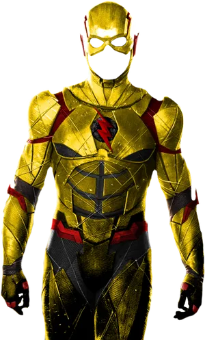 Golden Speedster Costume PNG image