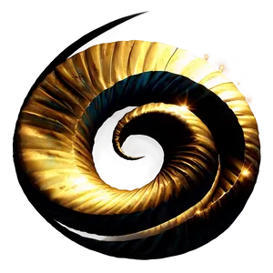 Golden Spiral Illustration PNG 05232024