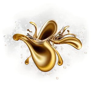 Golden Splash With Pearls PNG 06282024 PNG