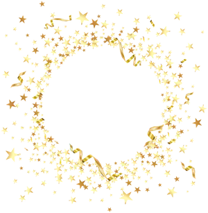 Golden Star Clipart Circle PNG image