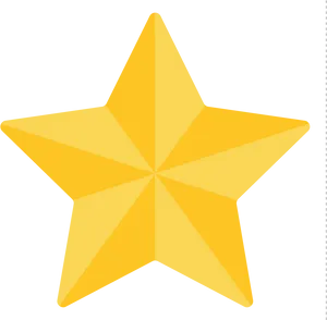 Golden Star Clipart Graphic PNG image