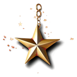 Golden Star Design Png 06132024 PNG image