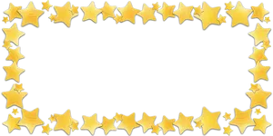 Golden Star Frame Background