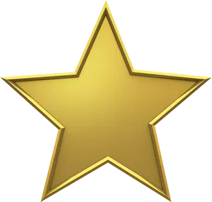 Golden Star Glittering Graphic PNG image