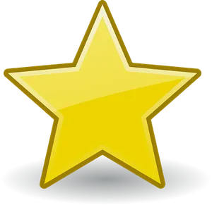 Golden Star Icon PNG image