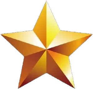 Golden Star Illustration PNG image