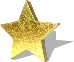 Golden Star Texture3 D Render PNG image