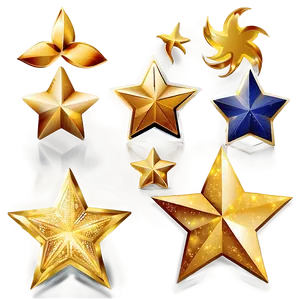 Golden Star Vector Graphic PNG Aic