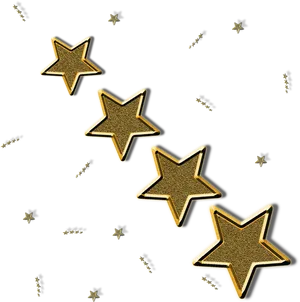 Golden Stars Scattered Background PNG image