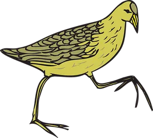 Golden_ Stylized_ Bird_ Vector
