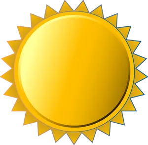 Golden Sun Coin Graphic PNG image