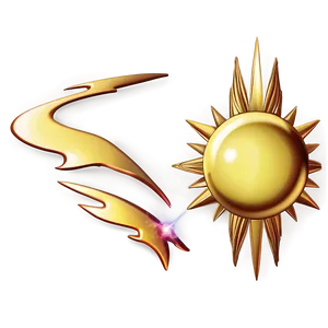 Golden Sun Transparent Png 05252024 PNG image