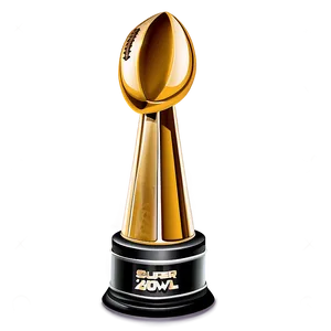 Golden Super Bowl Trophy Png 05252024 PNG image