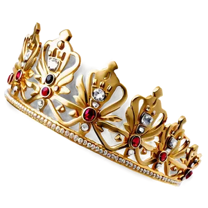 Golden Tiara Crown PNG 06282024