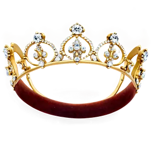 Golden Tiara Crown PNG 59