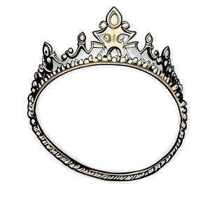 Golden Tiara Outline Png Kjs PNG image