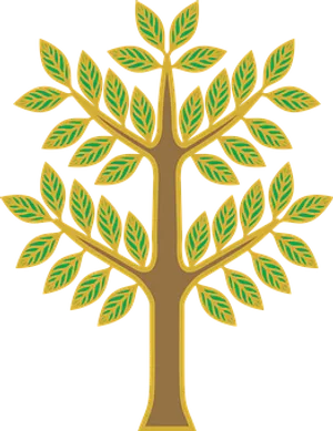 Golden Tree Illustration