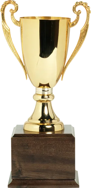 Golden Trophyon Wooden Base.jpg PNG image