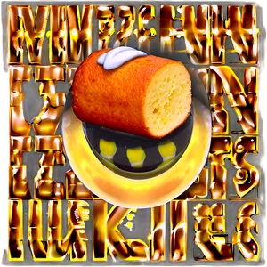 Golden Twinkie Artwork PNG