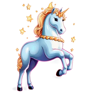 Golden Unicorn Clipart PNG Onq41 PNG