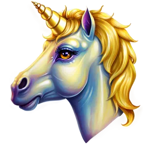 Golden Unicorn PNG Rqj