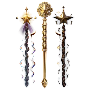 Golden Wand PNG 88