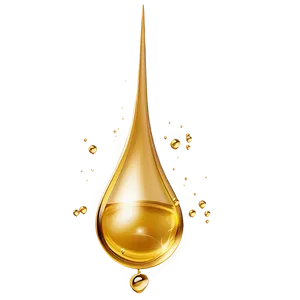 Golden Water Drop PNG Tsc