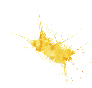Golden Watercolor Splashon Teal Background.png PNG