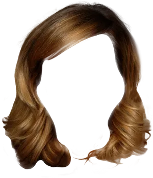 Golden Waves Hairstyle Silhouette