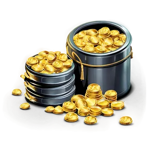 Golden Wealth Pile Png Mhw33 PNG image