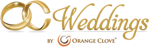Golden Wedding Logo Design PNG image