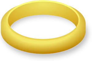 Golden Wedding Ring Clipart