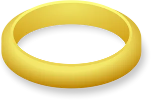 Golden Wedding Ring Clipart.png PNG image