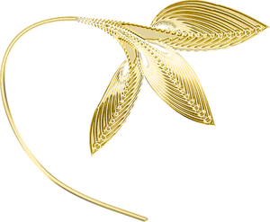 Golden Wheat Elegant Design PNG image