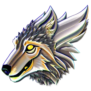 Golden Wolf Head Decoration PNG Tpi47 PNG