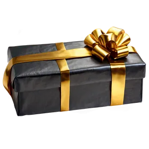 Golden Wrapped Gift PNG Ldi
