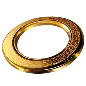 Golden Yellow Circle Image PNG Ill