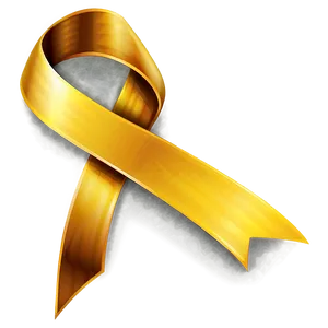 Golden Yellow Ribbon Clipart Png 06262024 PNG image