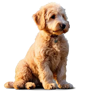 Goldendoodle At Sunset PNG 15