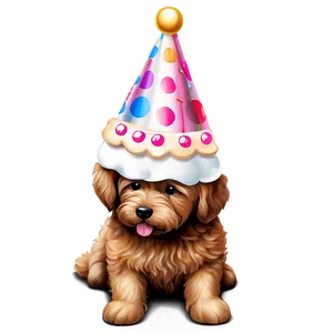 Goldendoodle Birthday Party PNG 06262024