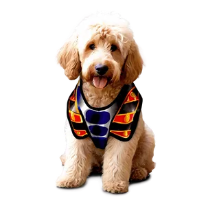 Goldendoodle In Costume PNG Mes3 PNG