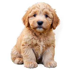 Goldendoodle Puppy Eyes Png Mpu PNG image