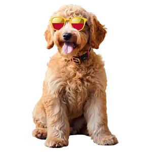 Goldendoodle Under Sun Png 98 PNG image