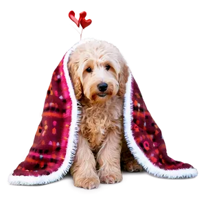 Goldendoodle With Blanket Png 78 PNG image