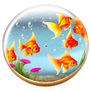 Goldfish Art PNG Uhx