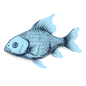 Goldfish Sketch PNG 11