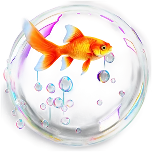 Goldfish With Bubbles PNG 05212024