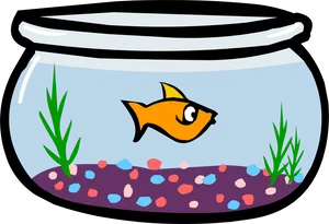 Goldfishin Bowl Cartoon